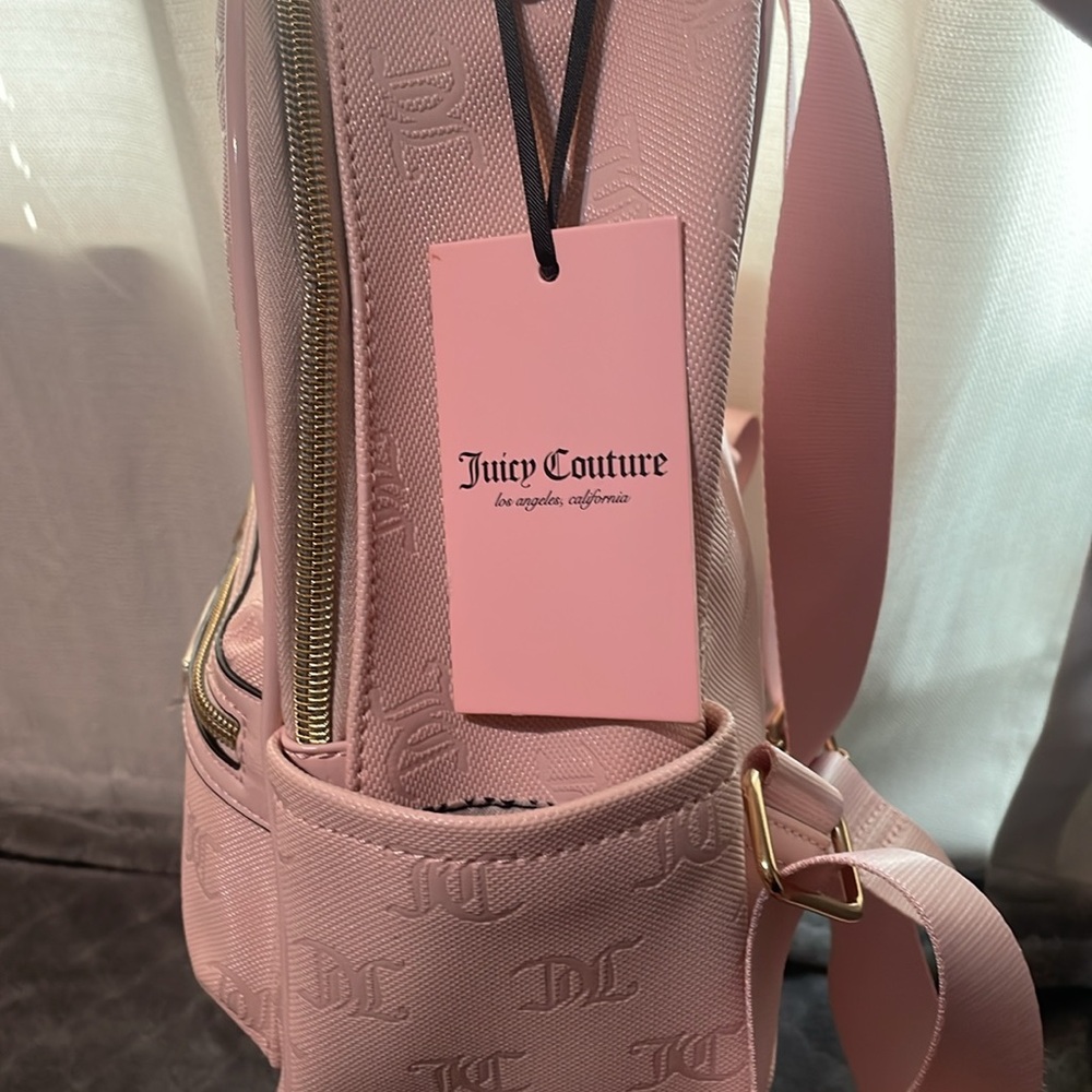 SOLD|| Juicy Couture Pink Mini Backpack with Gold Hardware - Picture 5 of 5